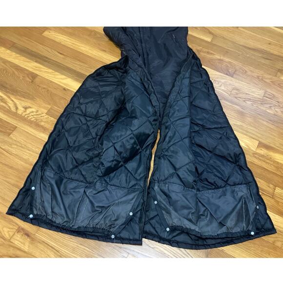 Vintage 90s Polaris Black Snowmobile Bib Overall Snow Pants Women’s L - Picture 6 of 9
